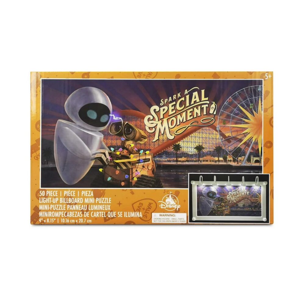 [NWT] Disney and Pixar WALL-E & EVE Light-Up Jigsaw Puzzle 50 Pieces (Age 5+)